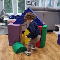 Soozier 11-Piece Kids Crawl and Climb Activity Play Set for Climbing, Crawling, Sliding, Assorted(m-12)