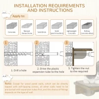 PawHut 8 Piece Cat Wall Shelves for Climbing, Sleeping, Playing, Brown(m-7)