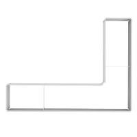 Outsunny Galvanized Raised Garden Bed Steel Planter Box w/ Rods for Vegetables Flowers Herbs, 82" x 109" x 12", Silver(m-10)