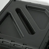 Outsunny Rotating Composter, Dual Chamber Compost Bin with 24 Vents and Steel Legs, 34.5 Gallon, Brown(m-9)