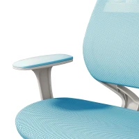 Vinsetto Office Chair, Small Computer Desk Chair with Mesh Back, Swivel Castors, Arm, Light Blue(m-10)