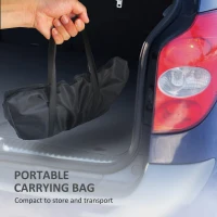 Outsunny 2-In-1 Portable Plug Fire Pit Table 20" Hexagon Firepit with Carrying Bag for Patio, Camping, Picnic, Bonfire(m-6)