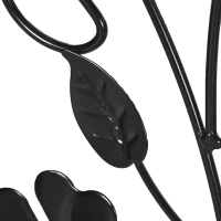 Outsunny 2 Pack Outdoor Metal Garden Trellis, Birds and Leaves Grid Panels for Roses, Vine Flower, Cucumber, Clematis, 39" Tall(m-9)