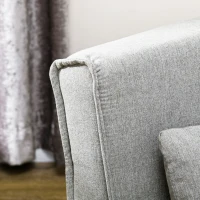 HOMCOM 2-in-1 Convertible Chair Bed, Multi-Functional Sleeper Sofa with Adjustable Backrest, Perfect for Living Room, Bedroom, Home Office, Light Gray(m-8)