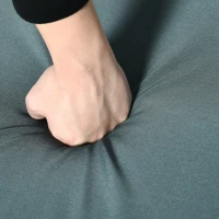 Outsunny Outdoor PE Rattan Rocking Chair, Garden Glider Rocking Chair, Wicker Patio Chair Set with Armrest and Cushion, Grey(m-9)