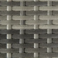 Outsunny Patio Rattan End Table, Outdoor Side Table with Full Woven Table Top for Garden, Balcony, Mixed Grey(m-10)