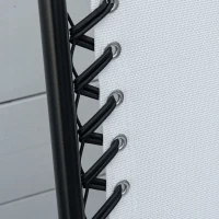 Outsunny 2 Pieces Outdoor Folding Patio Chair Set, Portable Camping Chairs with Armrests for Garden, Patio, Pool, Beach, White(m-7)