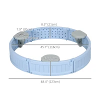 Outsunny Kids Outdoor Sandbox with Cover, Bottom Fabric Liner, for 3-12 Years, Light Blue(m-3)