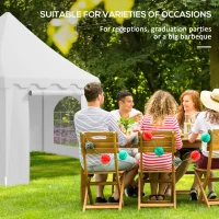 Outsunny 22.3' x 16.4' Large Party Tent Canopy Shelter with Carrying Bags and 2 Doors for Parties, Wedding, Events, BBQ Grill(m-4)