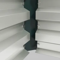 Outsunny Galvanized Raised Garden Beds, Outdoor Planter Box, Set of 2, for Flowers, Herbs and Vegetables, Green(m-10)