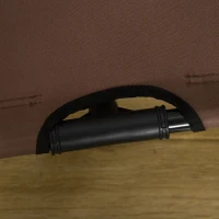 PawHut Portable Elevated Dog Bed with UV Protection Canopy, Durable Pet Cot for Outdoor Use, Coffee(m-8)