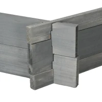 Outsunny 39" x 36" Screwless Hexagon Planter Box, Raised Garden Bed, Herb Garden for Vegetables, Flowers, Grey(m-8)