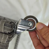 Outsunny Patio PE Wicker Garden Serving Cart with 2-Tier Shelf, Outdoor Wheeled Rattan Food Cart with Drawer, Handles, for Poolside, Garden, Mixed Grey(m-9)