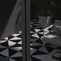 Outsunny 10' x 13' Wall Pergola, Outdoor Gazebo with 2 Curtains and 2 Nettings, UV Resistant, for Patio, Deck, Dark Grey(m-7)