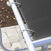 Outsunny 10' x 10' Mobile Pergola Kit, Portable Garden Gazebo with Wheels, Sandbags, Steel Frame, UV-resistant(m-9)