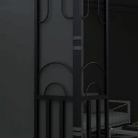 Outsunny 10' x 13' Wall Pergola, Outdoor Gazebo with 2 Curtains and 2 Nettings, UV Resistant, for Patio, Deck, Dark Grey(m-9)