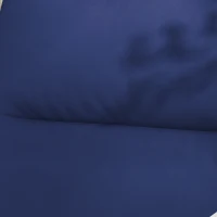 Outsunny Outdoor Chair Cushions for Adirondack Chair, Replacement Cushions with Ties, Seat & Back Cushion, Blue(m-8)