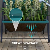 Outsunny 3-Tier Vertical Raised Garden Planter with 3 Boxes, Outdoor Plant Stand Grow Container for Vegetable Flowers(m-5)