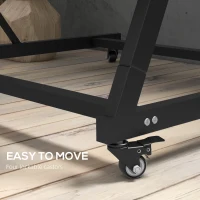 Outsunny 5-Tier Vertical Raised Garden Planter with 5 Boxes, Wheels, Outdoor Plant Stand for Vegetable Flowers, Brown(m-7)