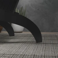 Outsunny Adirondack Chair Patio Muskoka Chair, Outdoor Poplar Wood Fire Pit Chair, Pre-Assembled Backrest Chaise Adirondack with High-back, Large Seat, for Deck, Garden, Black(m-10)