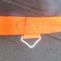 Soozier Trampoline Replacement Mat, Fits 14' Trampoline w/ 80 V-Hooks & 5.5" Springs (Spring & Frame not Included), Orange(m-9)