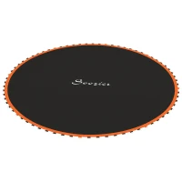 Soozier Trampoline Replacement Mat, Fits 14' Trampoline w/ 80 V-Hooks & 5.5" Springs (Spring & Frame not Included), Orange(m-1)