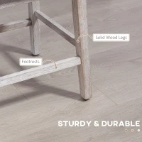 HOMCOM Swivel Bar Stools Set of 2, 27" Counter Height Stools with Linen Upholstery and Button Tufted Design for Kitchen(m-6)