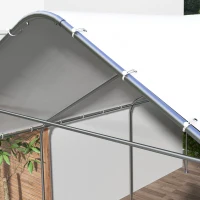 Outsunny 19' x 19.5' Carport, Portable Garage and Patio Canopy Tent, Anti-UV Cover for Car, Truck, Boat, Catering, Wedding(m-8)