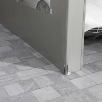 Outsunny 10'x19.5' Heavy Duty Carport, Portable Garage Canopy with Roll-up Doors & Ventilated Windows, Weather-Resistant for Cars, Trucks, Boats, Garden Tools, Gray(m-8)