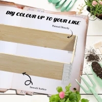 Outsunny Raised Garden Bed, Foldable Wooden Planters for Outdoor Vegetables, Flowers, Herbs, Plants, Easy Assembly(m-6)