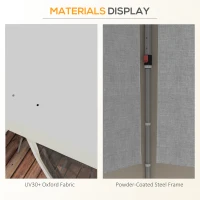 Outsunny 10' x 10' Pop Up Canopy Tent, Instant Sun Shelter with Netting, Windows and Carry Bag, Height Adjustable(m-8)