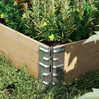 Outsunny Raised Garden Bed, Foldable Wooden Planters for Outdoor Vegetables, Flowers, Herbs, Plants, Easy Assembly(m-8)