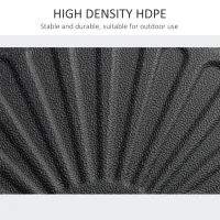 Outsunny 48 lb Heavy Duty Patio Umbrella Base, Water Filled Market Umbrella Stand with Steel Pole for Outdoor, Backyard, Black(m-6)