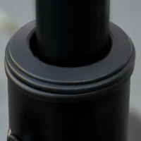 Outsunny 42 lb Heavy Duty Patio Umbrella Stand, 20" Resin Outdoor Umbrella Base, Square Market Umbrella Holder, Brown(m-10)