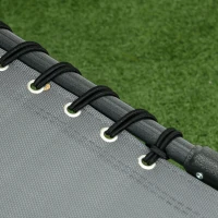 Outsunny Folding Chaise Tanning Lounge Chair w/ 5-level Reclining Back, Reading Hole, Side Pocket, Headrest, Gray(m-8)