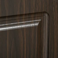 HOMCOM 71" Freestanding Kitchen Pantry with 4 Doors and 2 Large Cabinets, Tall Storage Cabinet with Drawer, Coffee(m-9)