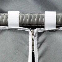 Outsunny Outdoor Rolling Towel Rack for Pool, Covered Pool Caddy with Shelf, Basket, PE Rattan Wicker(m-7)