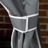 Outsunny Outdoor Rolling Towel Rack for Pool, Covered Pool Caddy with Shelf, Basket, PE Rattan Wicker(m-9)