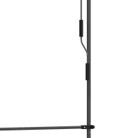 Outsunny 6.5' x 4' Manual Retractable Awning, Non-Screw Freestanding Patio Awning, UV Resistant, for Window or Door, Blue(m-10)