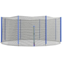 Soozier Trampoline Net Enclosure, Trampoline Netting Replacement with Zippered Entrance for 12ft Round Trampoline(m-2)