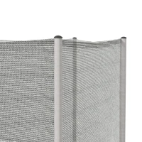 Soozier 2FT Replacement Trampoline Net Enclosure Safety w/ 8 Poles, Grey(m-9)