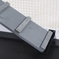 PawHut 2-tier Wooden Rabbit Hutch w/ Ramp and Outdoor Run, Grey(m-10)