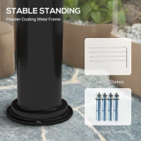 Outsunny 10' x 12' Outdoor Gazebo with Nettings, 2 Tier Patio Gazebo Canopy for Garden, Backyard, Deck, Beige(m-6)