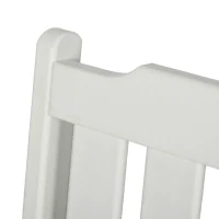 Outsunny All-Weather Patio Chair, HDPE Patio Dining Chair, Heavy Duty Wood-Like Outdoor Furniture for Garden, Backyard, Deck, Porch, Lawn, White(m-9)