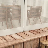 Outsunny 10 x 10 ft Retractable Pergola, Garden Gazebo Shelter with Nettings for Grill, Patio, Deck, Natural(m-10)