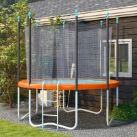 Soozier 14ft Trampoline Replacement Pad Trampolining Replacement Jump Bounce Exercise GYM Pad Only Light Orange(m-7)