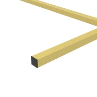 Outsunny 6.6 x 6.6FT Gold Backdrop Stand, Square Metal Wedding Arch for Birthday Party, Bridal Shower, Graduation, Ceremony(m-9)