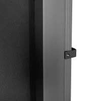 Outsunny 118" x 71" Outdoor Folding Privacy Screen Retractable Side Awning Patio with Resistance to UV Rays and Wind Black(m-10)