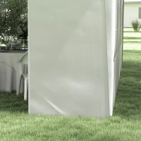 Outsunny Heavy Duty Party Tent, 19.5' x 19' Large Sun Shade Canopy Tent for Parties, Events, BBQ Grill, White(m-9)