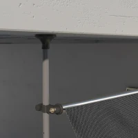 Outsunny 10' x 4' Manual Retractable Awning, Non-Screw Patio Awning, UV Resistant, for Window or Door, Black(m-9)